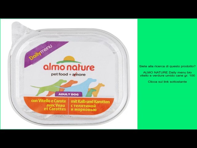 almo nature cane umido dosi giornaliere