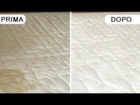 come pulire il materasso dalla pipì