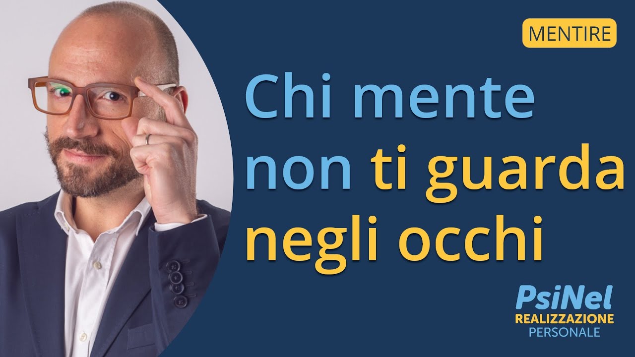 non fidarti di chi non ti guarda negli occhi