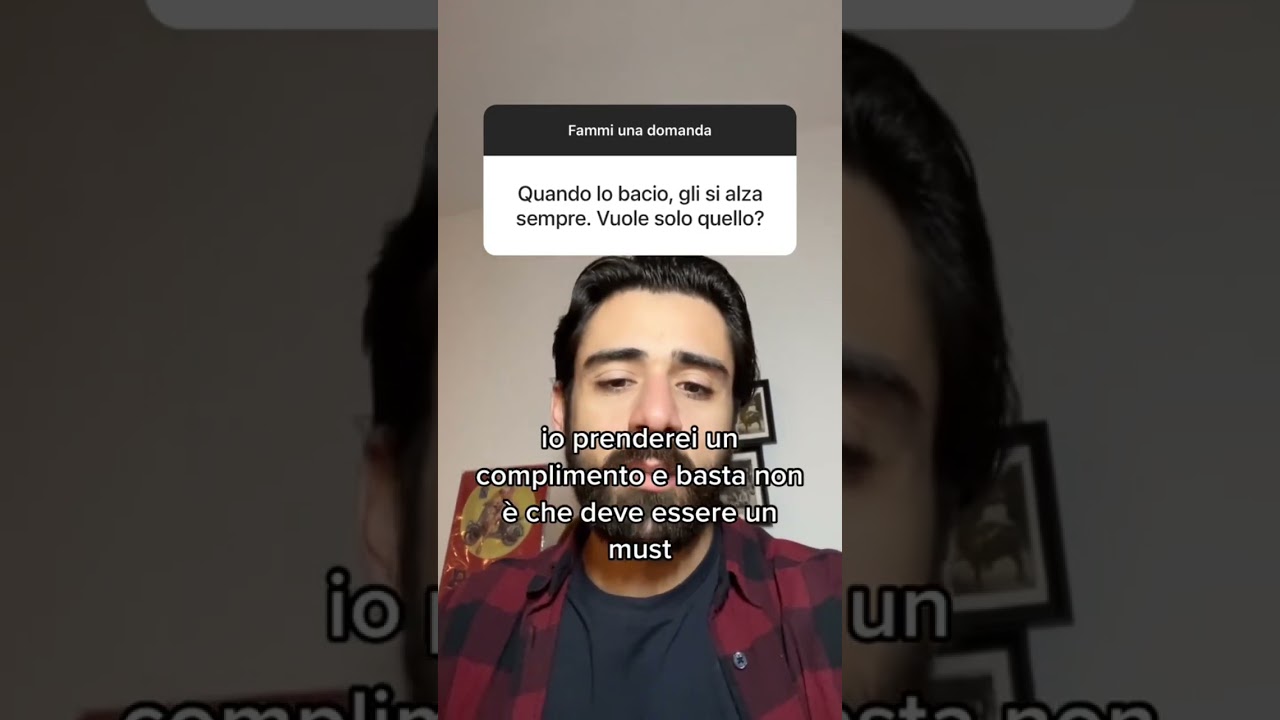 quando lo bacio non gli si alza