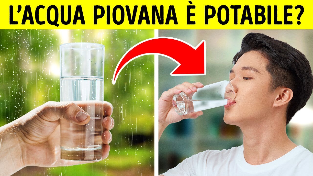 si può bere l acqua piovana